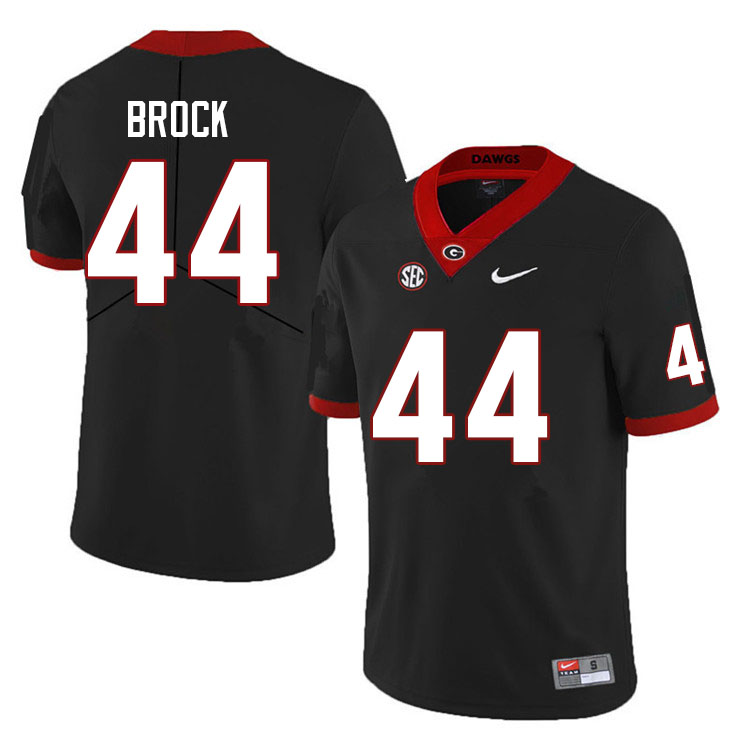 Men #44 Cade Brock Georgia Bulldogs College Football Jerseys Sale-Black Anniversary